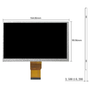 Hochwertiges 7-Zoll-LCD-Display 1024x600 TFT-LCD-Modul 50-polige TTL-RGB-Schnitts telle IPS-LCD-Bildschirm für industrielle Steuerungs anzeige