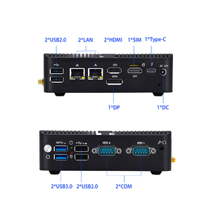 OEM Fanless Industrial Micro PC 2x RJ45 2x RS232 Small Desktop <strong>Computer</strong> <strong>Linux</strong> Windows11 Pro OS N100 Mini PCS - Product Image 6