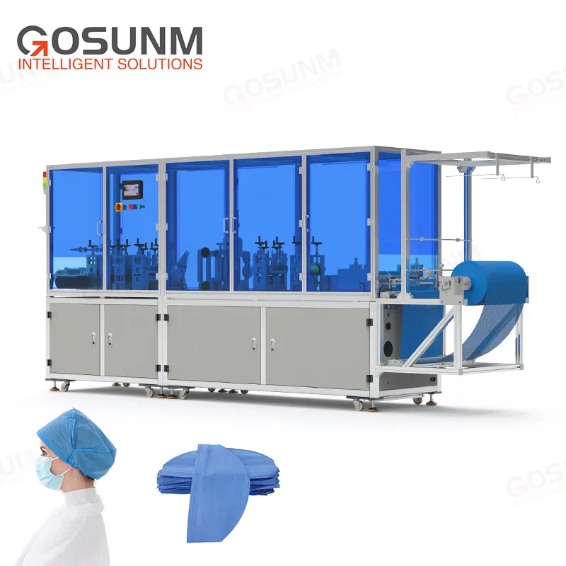 Gosunm-máquina médica desechable de alta eficiencia, máquina de fabricación de sombreros no tejidos, médicos y enfermeras, totalmente automática