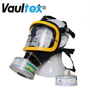 Vaultex ppe ציוד 6900 מותאם אישית מסכת גז + a2b2e2k2p3 מסך מלא נשימה פנים מלא עם תיבת מסנן