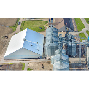 Agricultural Steel Frame Grain Warehouse Large Span Storage Structure Prefabricated Steel Grain <strong>Silos</strong> for Agricultural Storage