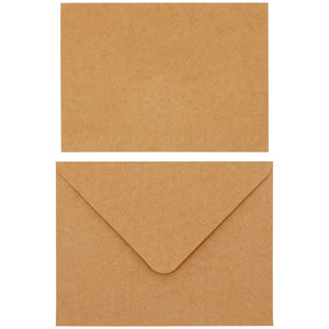 Özelleştirilmiş üretici iş Kraft kağıt baskı Logo tebrik zarf ile kartları teşekkür ederim - Product Image 5