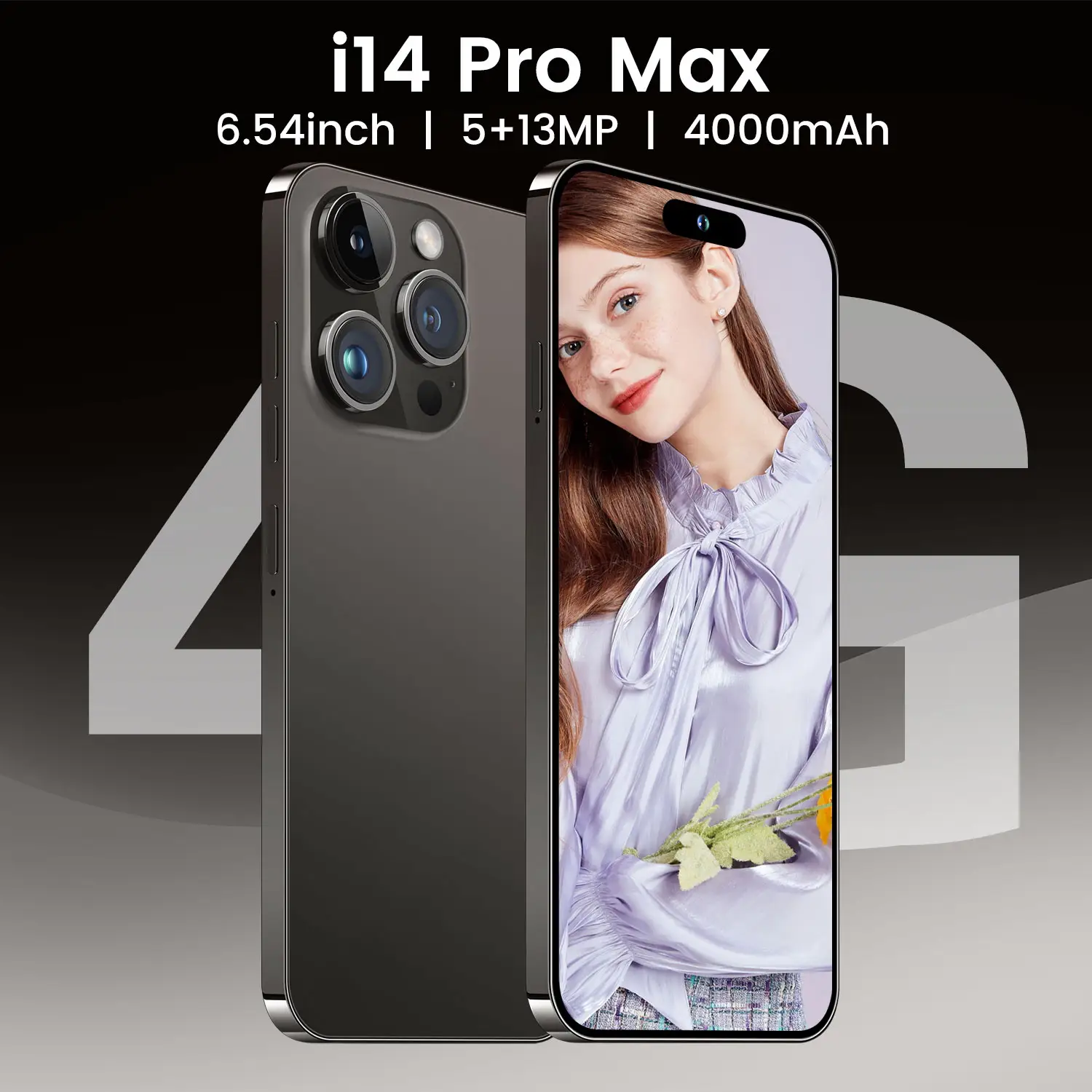 ขายร้อนสมาร์ทโฟนใช้โทรศัพท์มือถือ 14 PRO MAX 6.7 นิ้ว 5G Originalหน้าจอปลดล็อกGlobalรุ่น 3 + 192GB