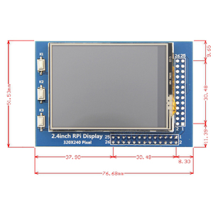 2.4インチ320*240タッチパネルTFT LCDモジュール2.4 'SPI LCDインターフェーススクリーンディスプレイラズベリーパイGPIO入力用 - Product Image 4