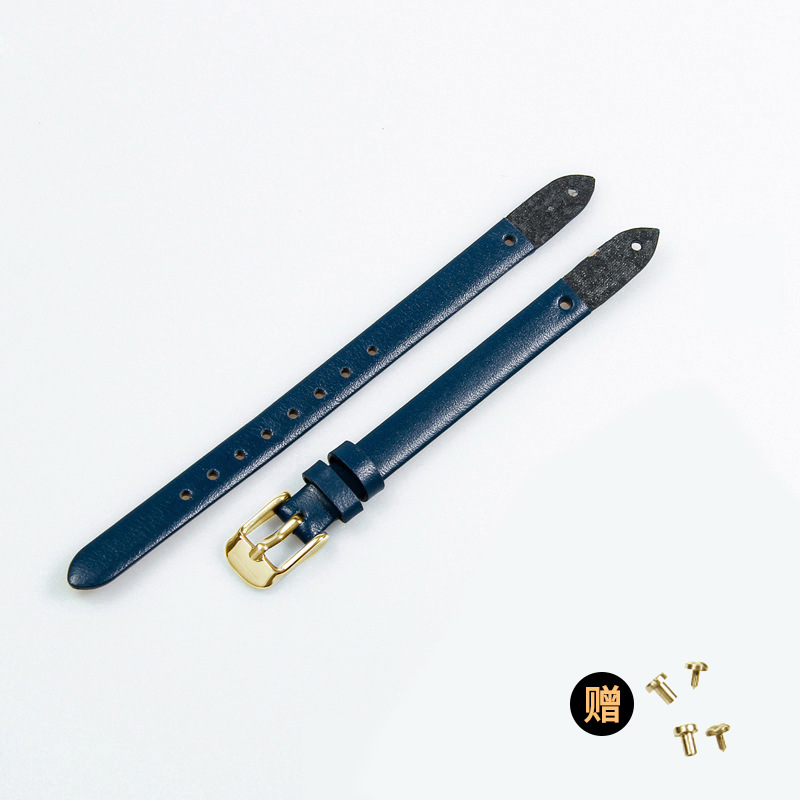 Boucle bleu foncé-or-K1
