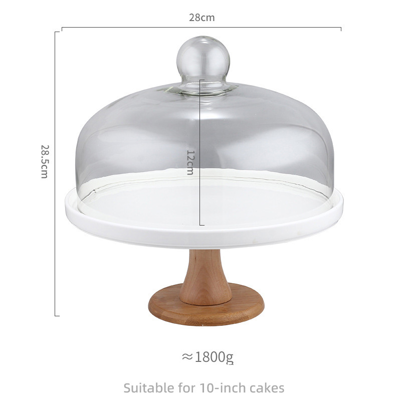 Piatto in ceramica con coperchio (28 cm)