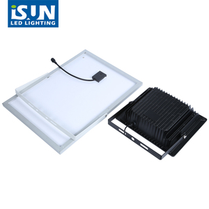Factory High Brightness 6500K Solar Panel <strong>LED</strong> Flood Light Energy Saving IP66 Motion Sensor 100W 200W Aluminum Wall Mount - Product Image 3