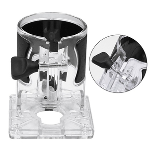 Ağaç İşleme Router kırpma makinesi üs şeffaf kapak ayarlanabilir oyma makinesi koruyucu kabuk kırpma için kullanılır - Product Image 4