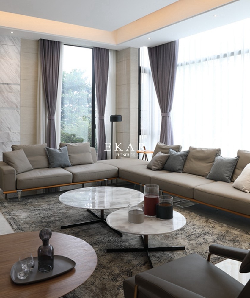 Modern simple Home Furniture Sectional L Shaped Fabric Couch Living Room Sofa Set Furniture Living room