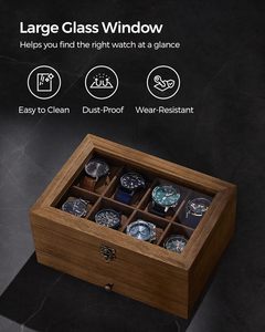 Деревянная коробка для часов, 8 слотов - Product Image 6