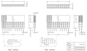 H=16 2*32P zweifach reihe kurzer pin gold flash header für Arduino - Product Image 5