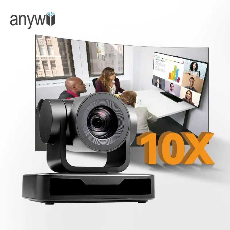 Anywii 1080p hd 4K telecamera per conferenze soluzione per sale riunioni sistema di videoconferenza 10x zoom webcam telecamera per videoconferenze ptz