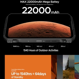 DOOGEE V Max Pro 6.58インチ頑丈電話12GB + 512GB寸法7050オクタコア2.6GHz Android 14 LTEセルラーフランスOTG NFC - Product Image 3