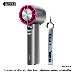 Remax RS-SF12 bán dẫn Quạt làm mát tốc độ 200 hiển thị kỹ thuật số ngay lập tức băng làm mát Turbo luồng không khí kép Quạt cầm tay di động - Product Image 2