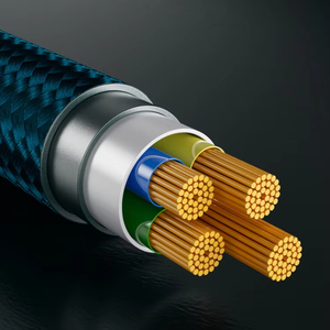 66W kalın naylon örgülü veri kablosu C-C PD + güç LED ekran akıllı telefonlar bilgisayarlar için hızlı şarj kablosu 1.2m trend tip-c - Product Image 4