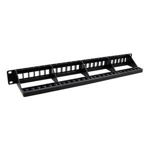 19 ''1u <span class=keywords><strong>24</strong></span>端口RJ45空白空配线架未屏蔽UTP卸载电缆管理器 - Product Image 3
