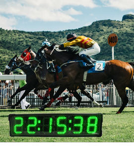 Produttore Display a colori verdi portatile da 6 pollici con conto alla rovescia per il cronometraggio/Timer per la maratona digitale orologio da corsa per eventi di corsa - Product Image 5