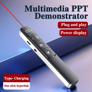 Più economico display digitale 2.4 GHz presentatore Wireless con puntatori rossi penna USB RF telecomando puntatore ricaricabile - Product Image 2