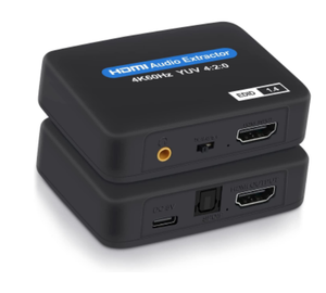HDMI-compatible Audio Extractor 4K X 2K HDMItoHDMI Optical TOSLINK <strong>SPDIF</strong> + 3.5mm Stereo Extractor Audio Splitter with <strong>Usb</strong> Cable - Product Image 1