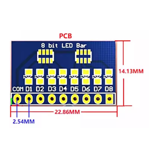 Aismartlink 3.3V 5V 8-Bit Blau/Rot Common Anode/Kathode LED-Anzeige modul - Product Image 5