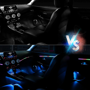 Evrensel araç İç ortam aydınlatma RGB <span class=keywords><strong>LED</strong></span> 22 in 1 müzik Sync 12V şeritler arabalar için SUV kamyon iç aydınlatma kolay yüklemek