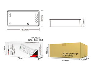 Zigbee-controlador FUT036Z, 1 canal, Controlador LED de un solo color, Zigbee 3,0, atenuador para tira LED para el hogar - Product Image 4