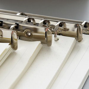 Wholesale A4 A5 A6 A7 B5Metal 20 Holes 26 Holes Complete Specifications <strong>Notebook</strong> Loose-leaf Clip Iron Binder Rings - Product Image 3