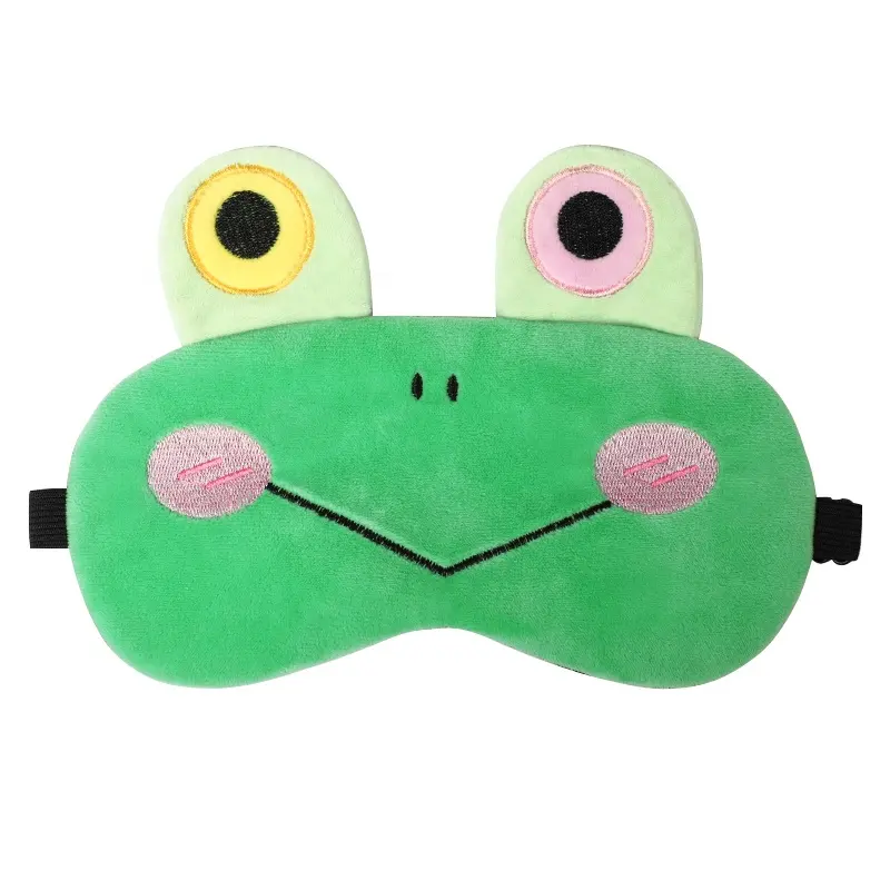 New Cartoon Cartoon Ice Compress Eyemask Frog Cute traspirante bambini maschere per gli occhi per dormire per adulti