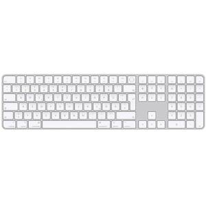Apple Magic Keyboard Touch ID Num Key Bluetooth®Teclado Alemán, QWERTZ Blanco Recargable (940910565254) - Product Image 1