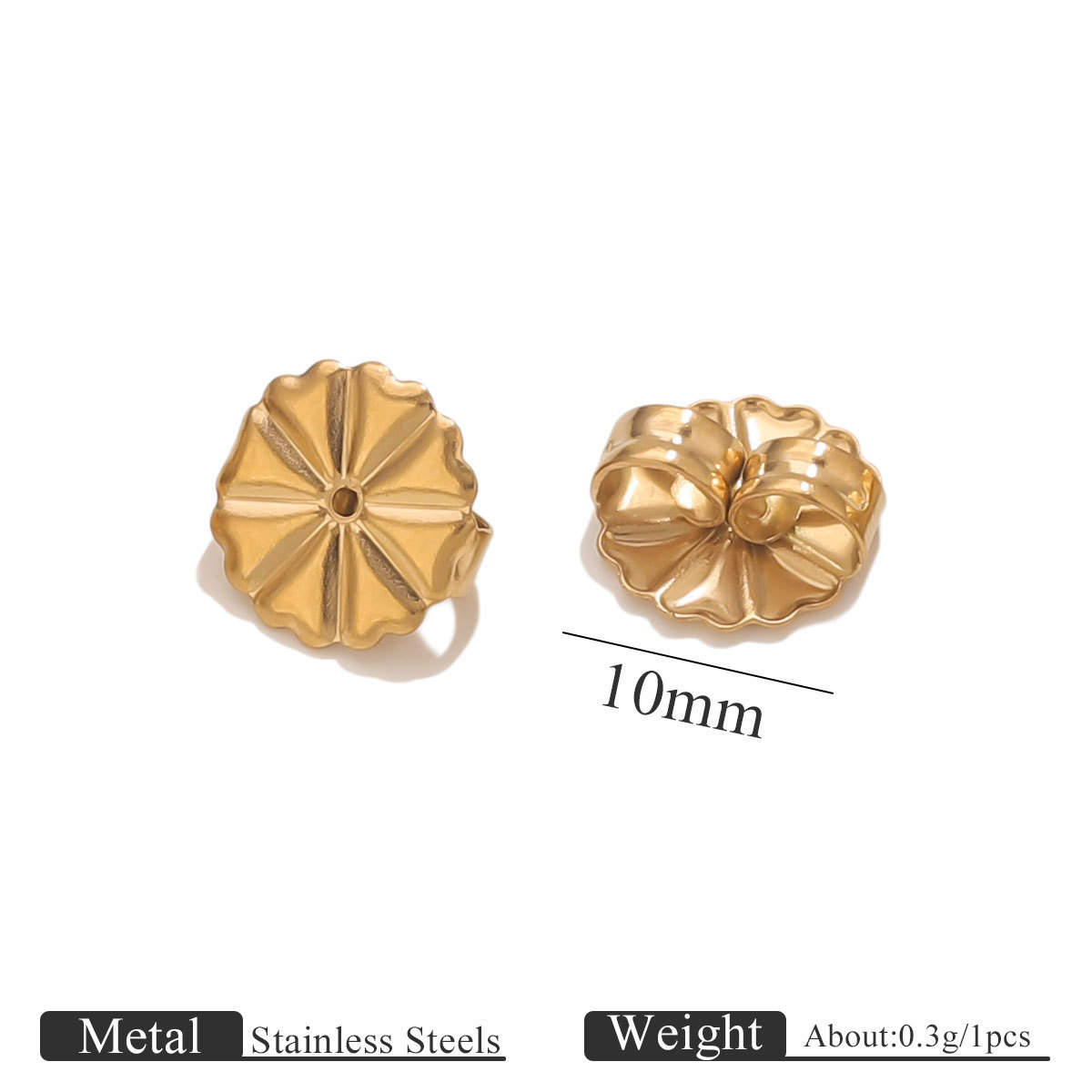 Bague coeur 10mm - or