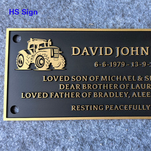 Hongsen Tùy Chỉnh Kim Loại Brass Biển Báo Khắc Letterpress In Quảng Cáo Nhà Khách Sạn Số Bronze Mảng bám Tên Đường Phố Mảng bám - Product Image 6