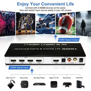 OEM 8K60hz 4K30hz 4 <strong>Input</strong> <strong>1</strong> <strong>Output</strong> hdmi <strong>Switch</strong> Splitter Usb <strong>Kvm</strong> <strong>Switch</strong> 4 Port 1X2 2X1 3X1 4X1 5X1 7X1 Video hdmi Switcher