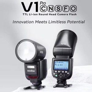 Godox V1Pro Professional Speedliteแฟลชกล้องรีโมทคอนโทรลไร้สายแบตเตอรี่ลิเธียมTTL-V1Pro-S/C/N/F/O - Product Image 3