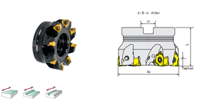 高质量齿轮车刀数控车床刀具钢/合金钢通用端面铣刀 - Product Image 2