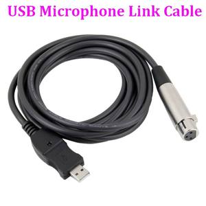 3M USB 2.0至XLR电缆USB公至XLR 3针母麦克风线适配器USB2.0麦克风链接音频转换器记录线
