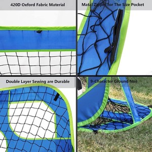 Bán buôn Mini Pop up gấp xách tay bóng đá bóng đá Mục tiêu đôi mục tiêu bóng đá khung cửa có thể gập lại ngoài trời - Product Image 6