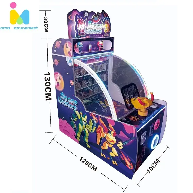 AMA Factory Wholesale Indoor Amusement 2 Player Child Ball Shooting Arcade Games Machine
