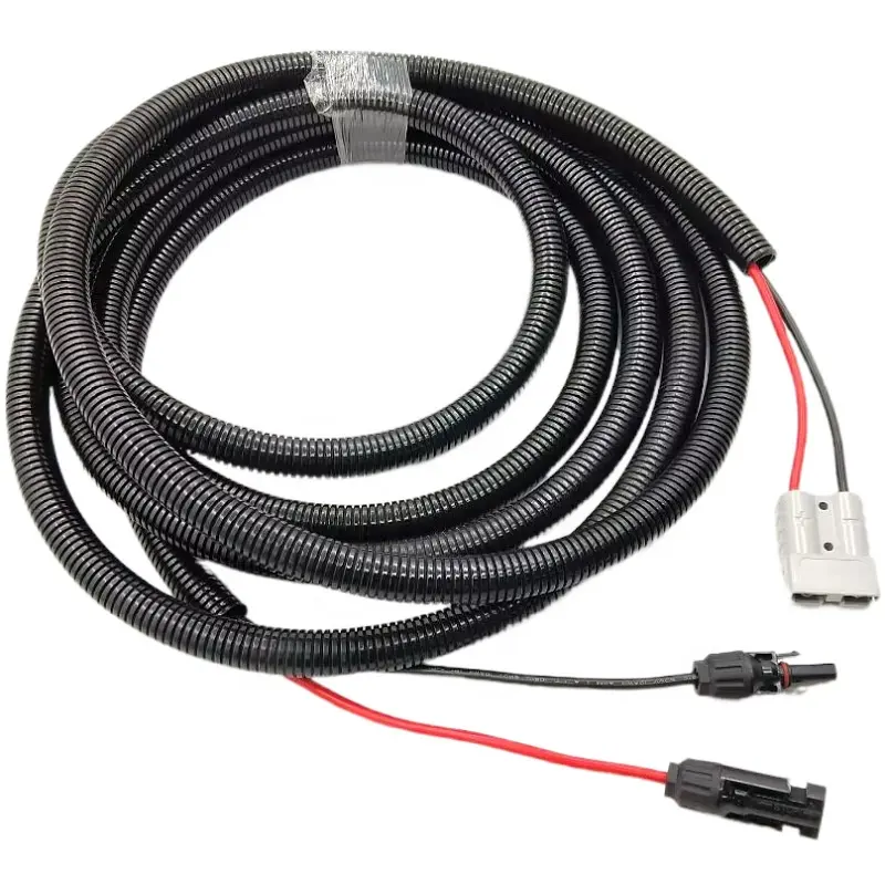 Perakitan tali kabel konektor, konektor ke PV Multi kontak tenaga surya pria dan wanita