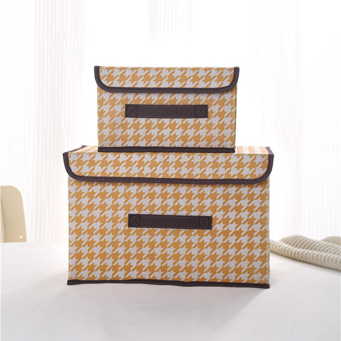 Orange houndstooth