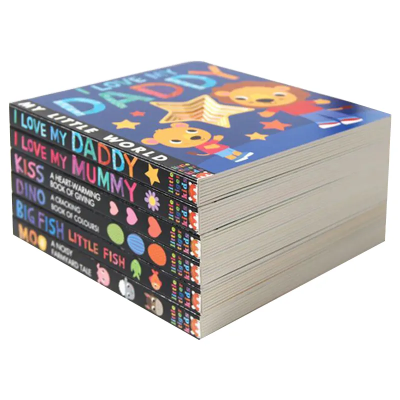 Tùy chỉnh giá rẻ bìa cứng sách dịch vụ in ấn tài liệu quảng cáo softcover paperbacks Board Sách Màu trẻ em in ấn cuốn sách