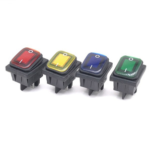 KCD4 su geçirmez anahtarı 6-pin 4-pin kilitleme anahtarı SPST/SPDT16A 30A su geçirmez ışık ile 12v 24v rocker güç anahtarı - Product Image 6