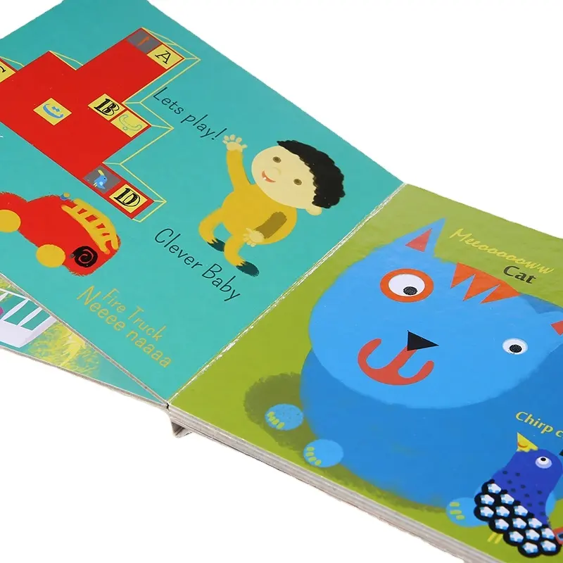 Cliente Cinese Libro racconti per bambini in Inglese copertina rigida in cartone laminato economico a colori