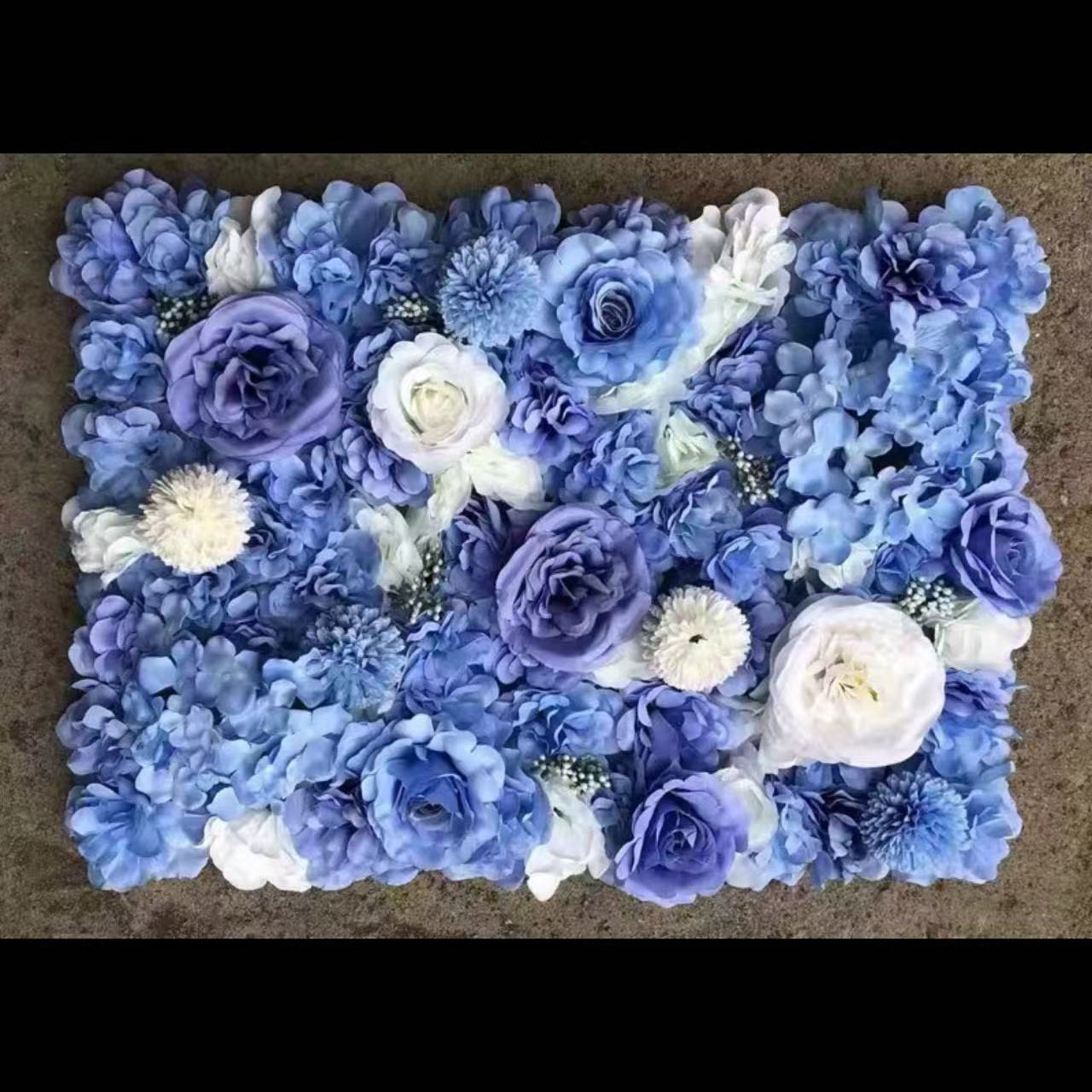 Deep blue rose wall 0.4m*0.6m