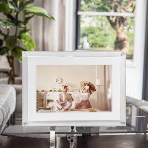 Bán buôn 10 inch IPS màn hình kỹ thuật số khung ảnh âm thanh video player 32GB Bộ nhớ wifi hỗ trợ MP4 MP3 Album Acrylic trường hợp đồng hồ - Product Image 2