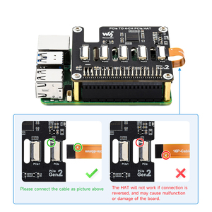 4-Kanal-PCIe-FFC-Adapterplatine für <span class=keywords><strong>Raspberry</strong></span> <span class=keywords><strong>Pi</strong></span> 5 Erweitert die PCIe-Schnitts telle der <span class=keywords><strong>Pi</strong></span> 5 auf 4-Kanal PCIe FFC-Steck verbinder <span class=keywords><strong>Raspberry</strong></span> <span class=keywords><strong>Pi</strong></span> 5 - Product Image 6