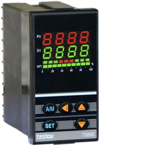 Controlador de termostato PID Teshow TS84E, una salida, controlador de temperatura de 48mm * 96mm, todas las entradas, Material plástico, compatible con OEM y ODM - Product Image 1