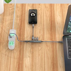 Sıcak ürün alüminyum alaşım Usb 3.0 genişletici 4 In1 USB 3.0 Hub dönüşüm fiş 4 port USB Hub - Product Image 6