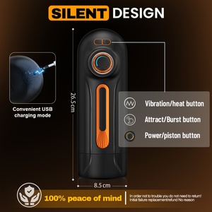 3d Realistische <span class=keywords><strong>Vagina</strong></span> Pussy Stroker Vibrator Stuwkracht Zuigen Automatische Mannelijke Masturbator Apparaten Voor Penisstimulatie - Product Image 6