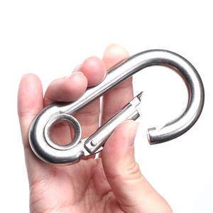 304 Thép Không Gỉ Carabiner Snap Mùa Xuân Móc Ngoài Trời D Vòng Chuỗi Liên Kết Nhanh Chóng Khóa Fastener - Product Image 5
