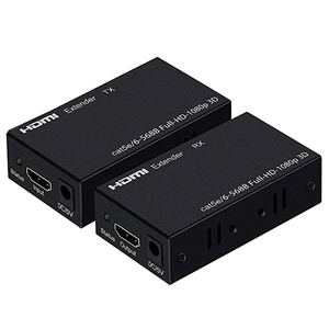 Extensor HDMI de 1080P, extensor HDMI de 60m a RJ45 con señal IP Ethernet Cat5e/Cat6, compatible con LAN, alta resolución de 1080P para TV y PC - Product Image 3